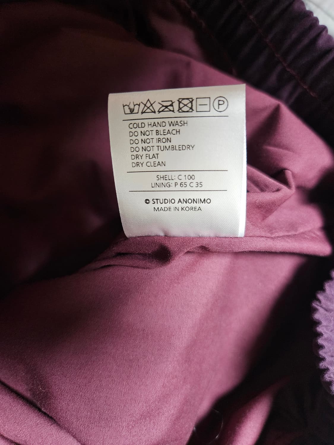 [2] anonimo(a) 더 포켓 블루종 자켓 딥 퍼플 상품이미지5