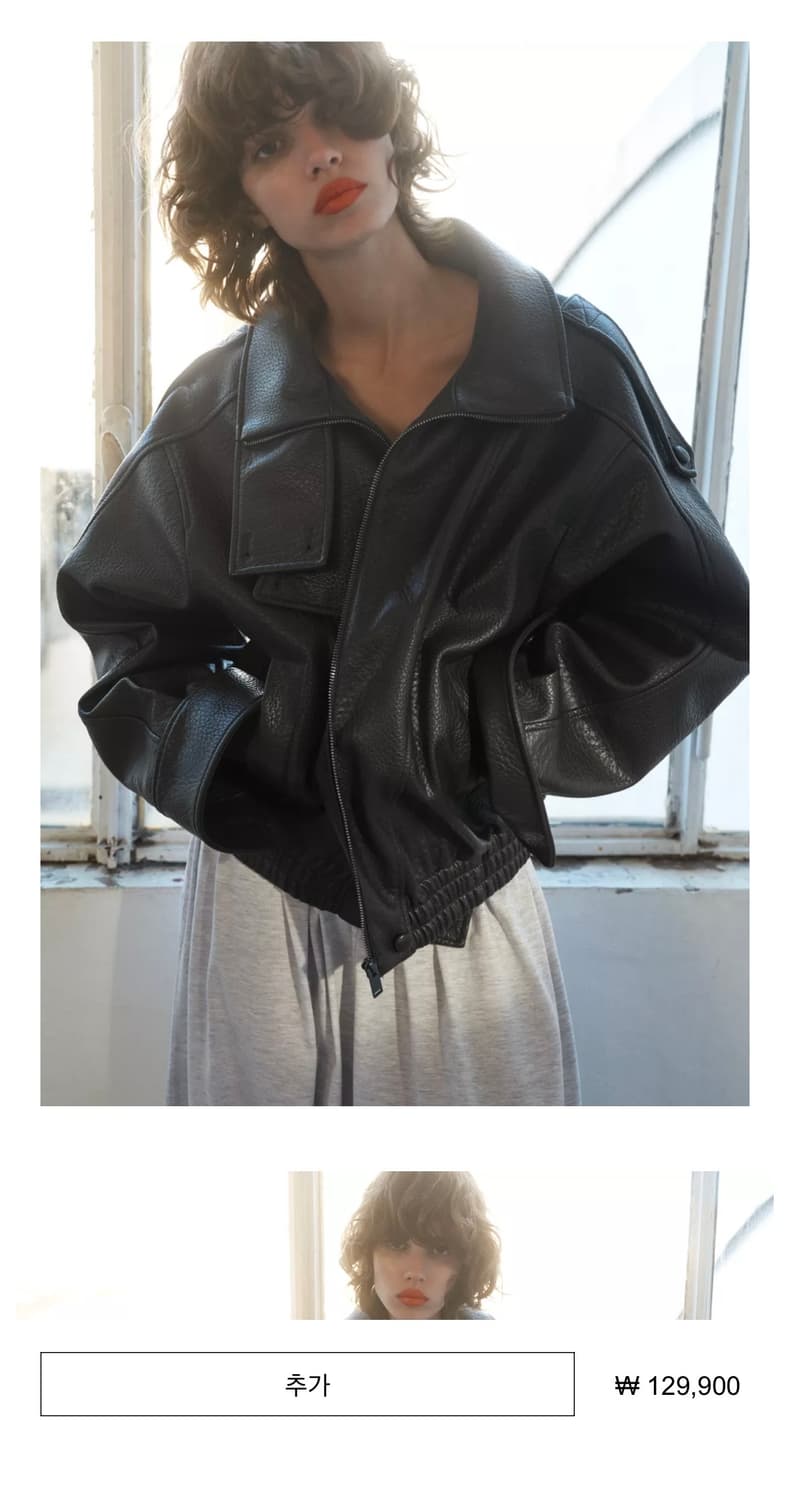 Zara 생로랑맛 가죽 자켓 xs 상품이미지2