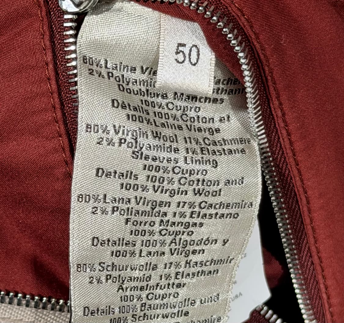 (A+/50) / 에르메스 배색 ZIP 캐시미어 자켓 상품이미지6