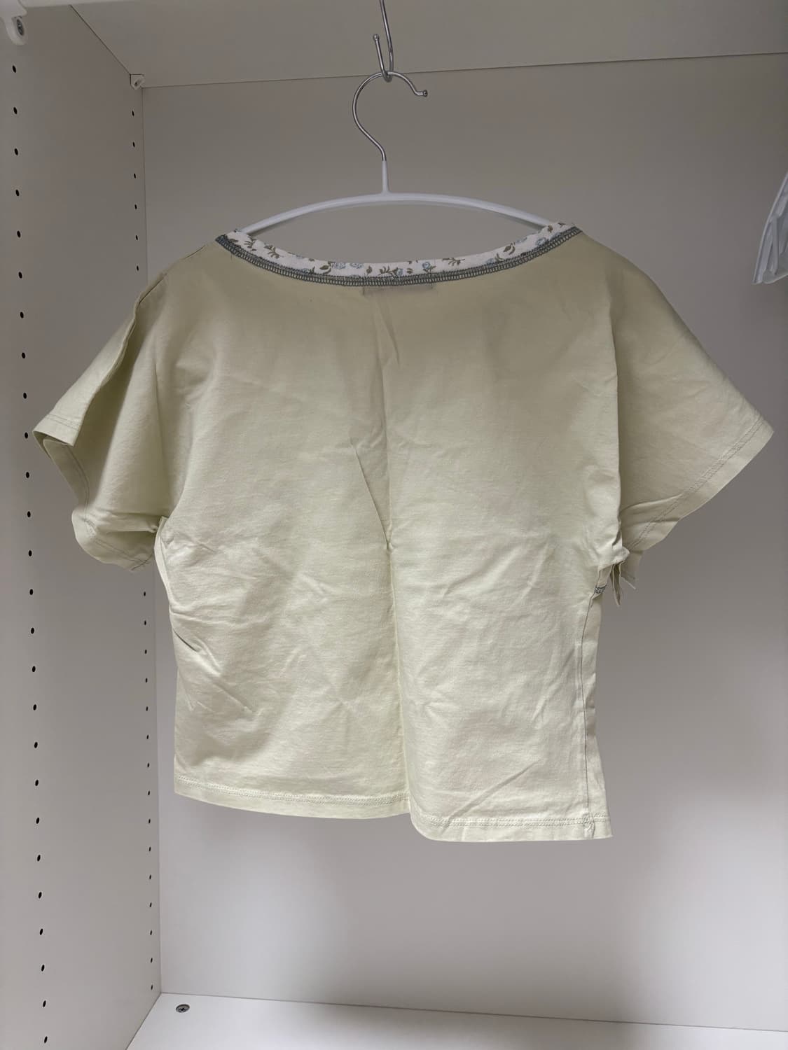 faerie 샵페어리 스티치 포인트 탑 그린티 민트 레이스 리본 상품이미지2