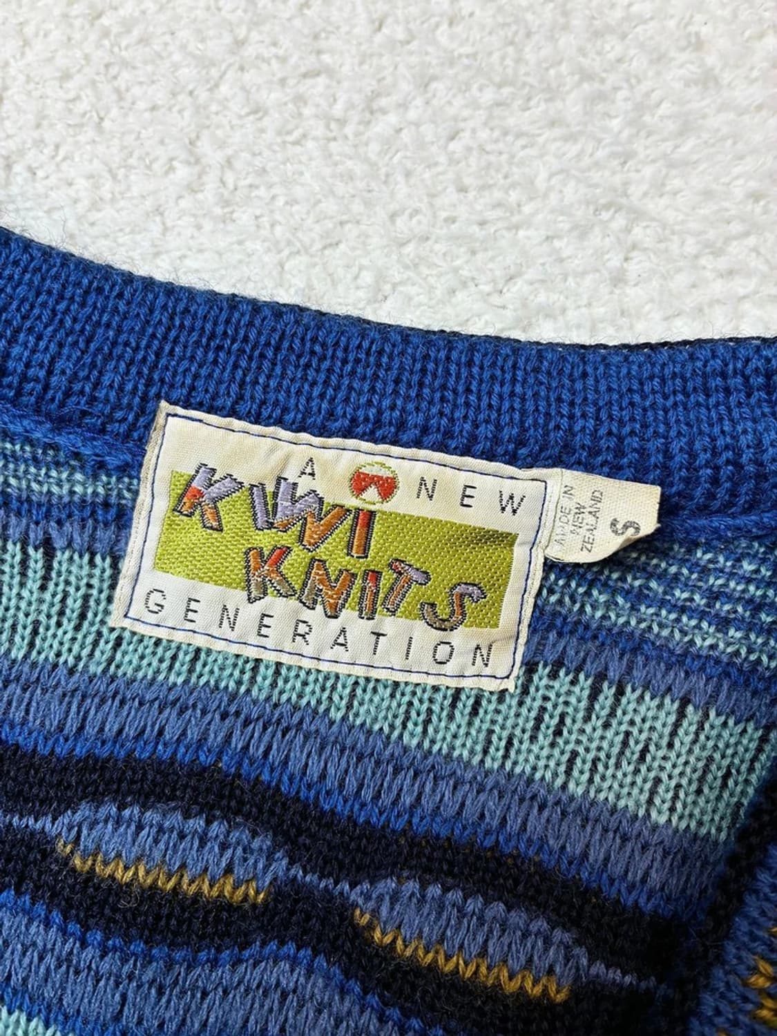 키위 Kiwi 뉴질랜드 3D 에스닉 케이블 울 니트 가디건 PN5930 상품이미지5