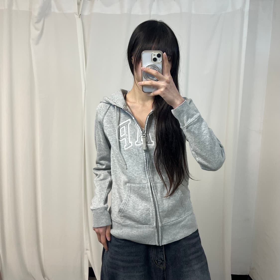 GAP Grey Hood Zip-up 상품이미지1