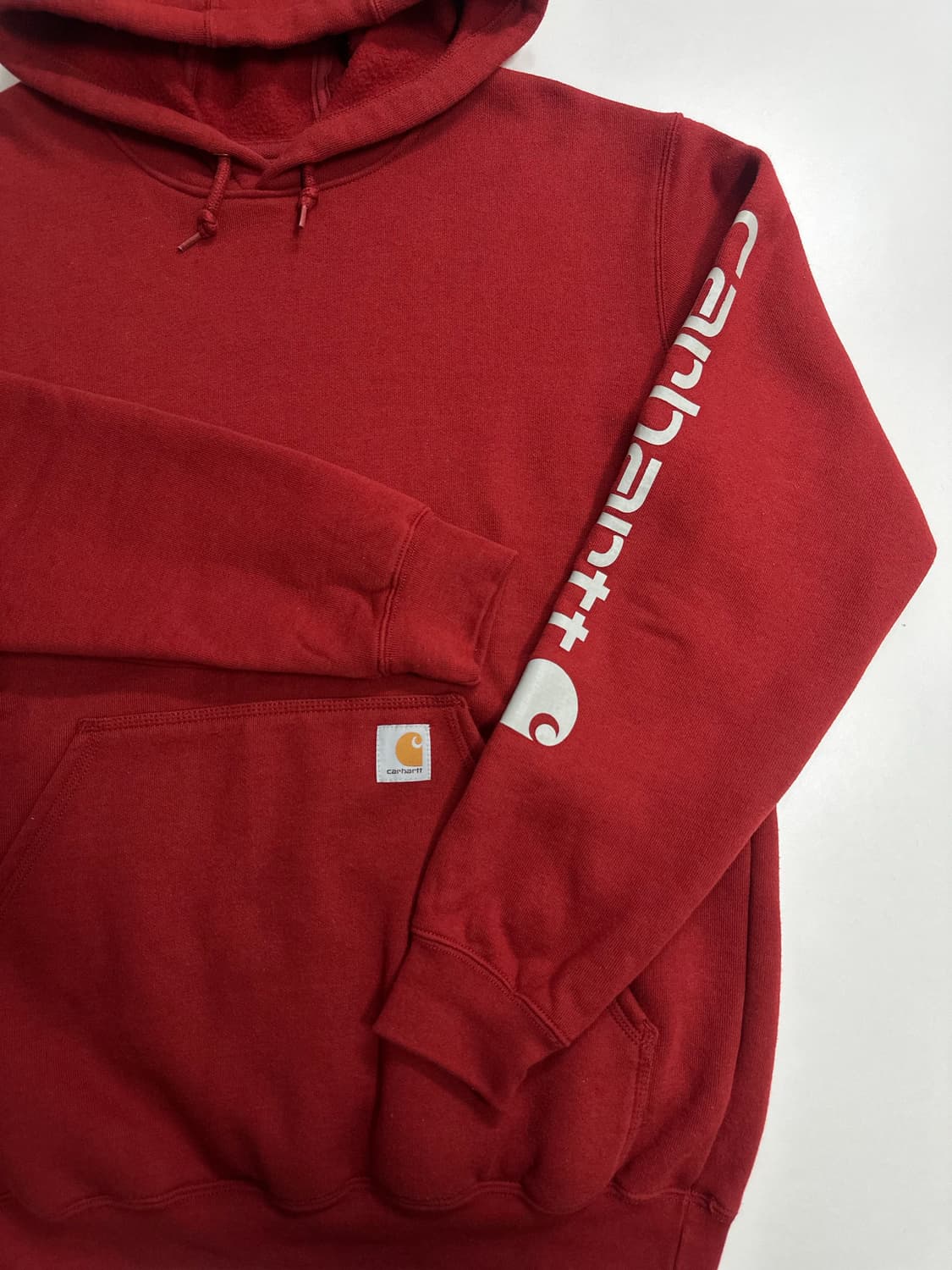 칼하트 빨간색 후드티 M 상품이미지2