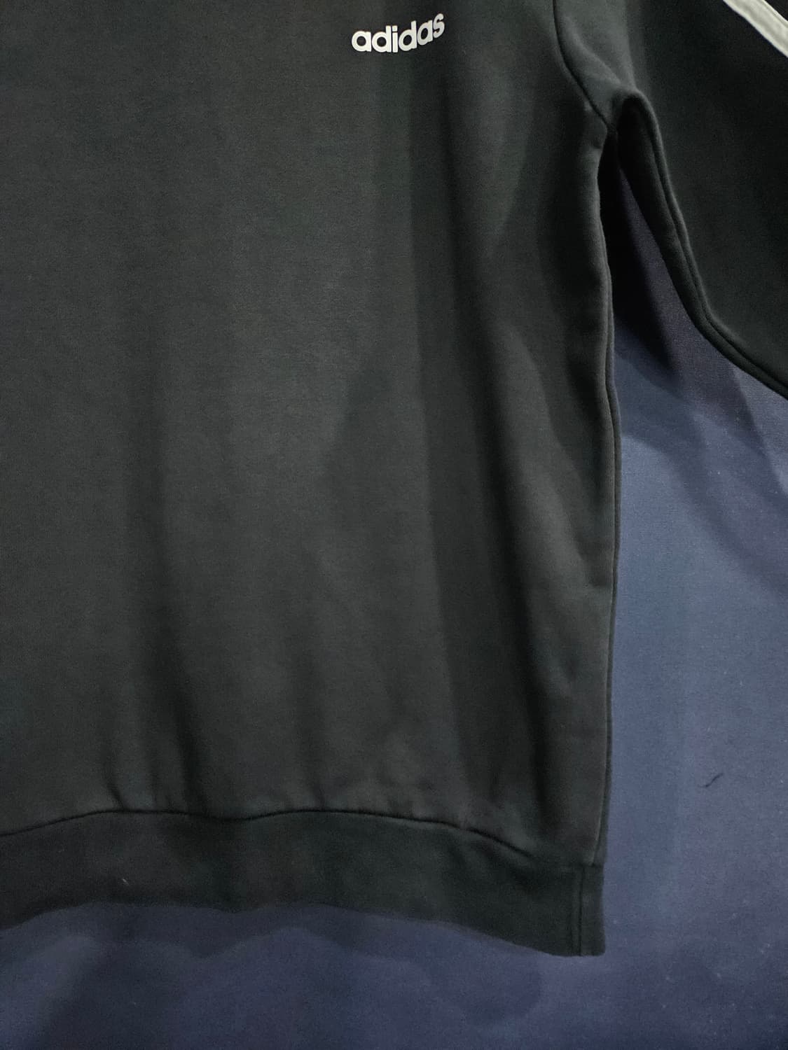 아디다스 삼선 블랙 남성 95 기모 맨투맨  상품이미지6