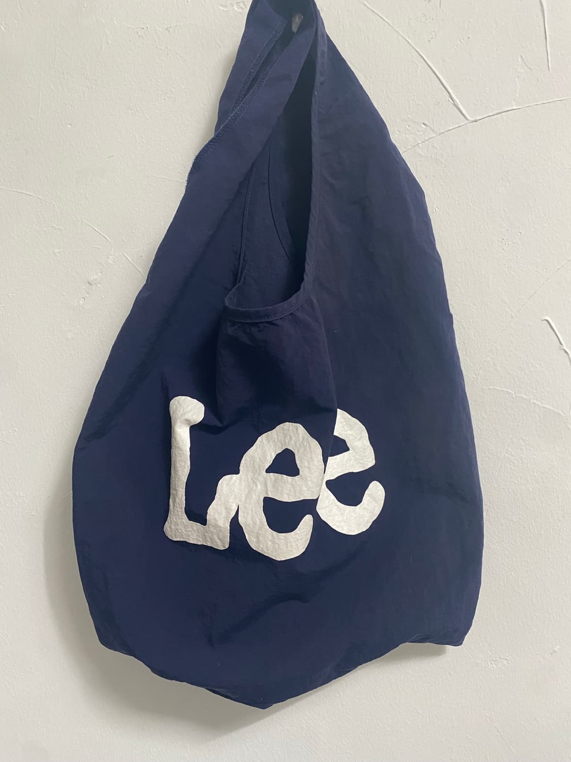 LEE 일본판 나일론 바스락 네이비 에코백L 상품이미지4