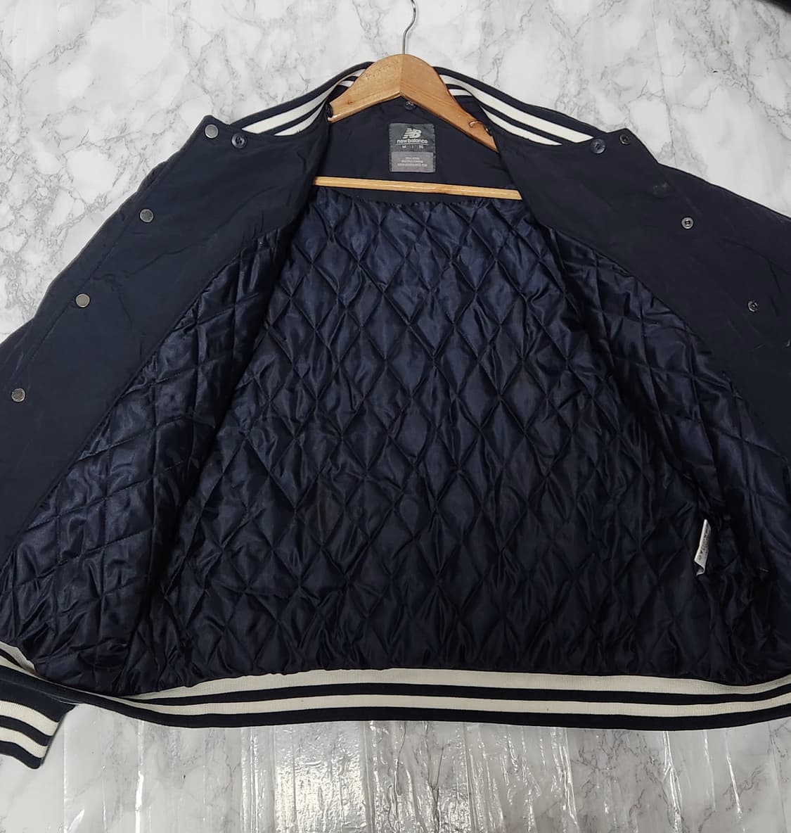 뉴발란스 빅로고 나일론 점퍼 바시티 자켓 상품이미지7