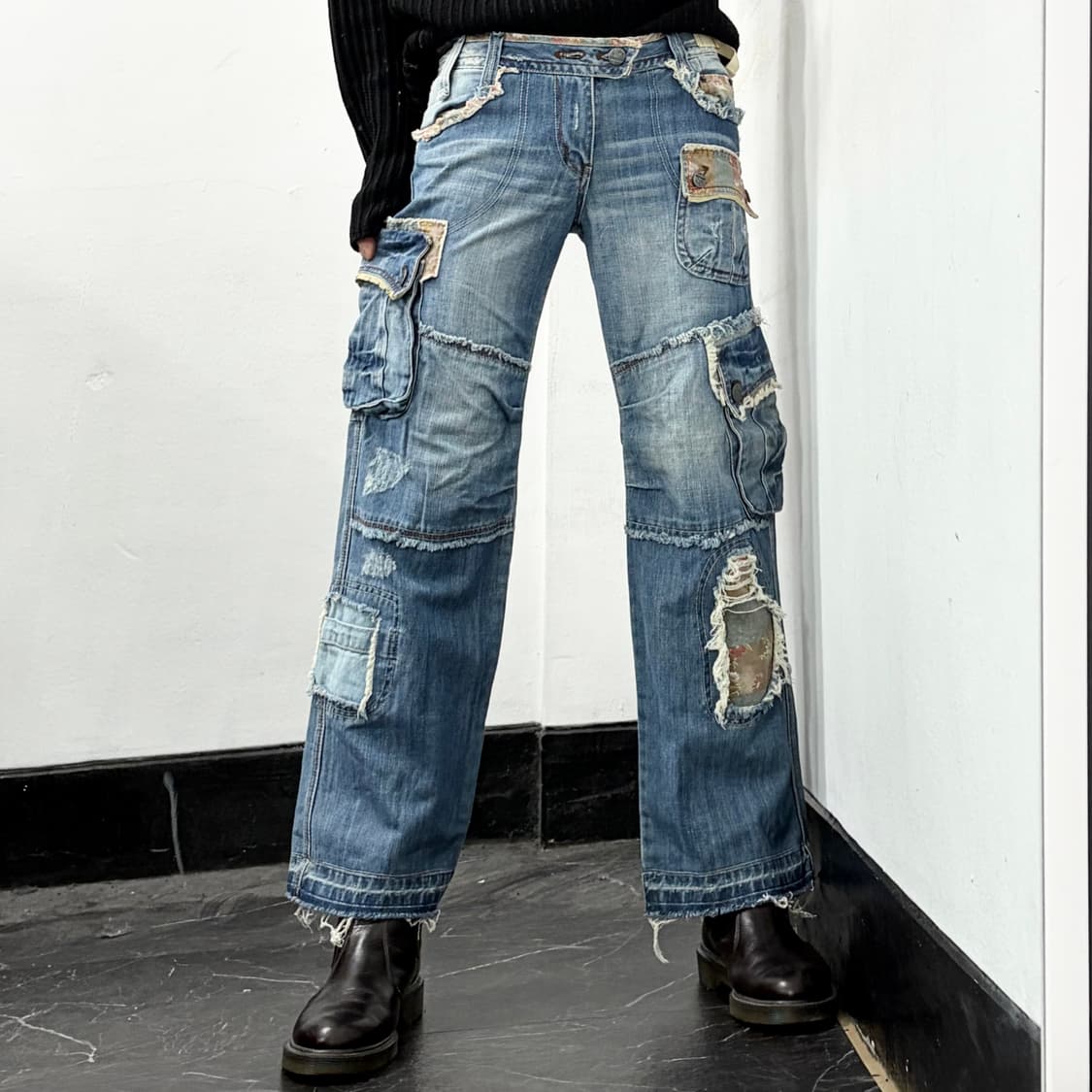 Tks 오리엔탈 데님 카고 팬츠 상품이미지2