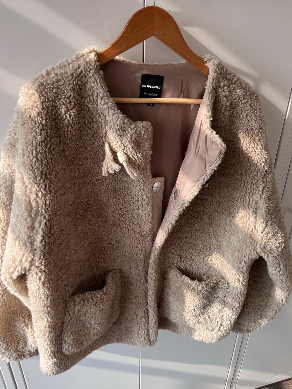 Unspecified 원버튼 뽀글이 양털 퍼자켓 상품이미지8