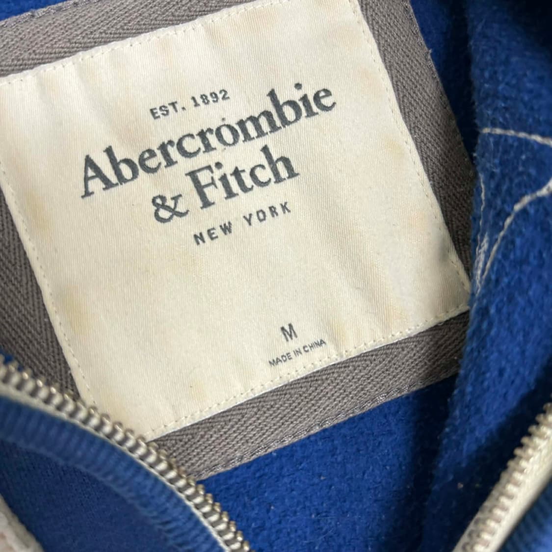 아베크롬비 y2k 여리핏 블루 걸즈 스웻 후드집업 희귀져지(M) 상품이미지4