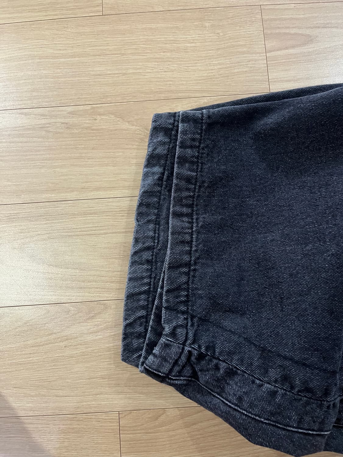 쿠어 와이드 레그 심 워싱진 [M] 상품이미지6