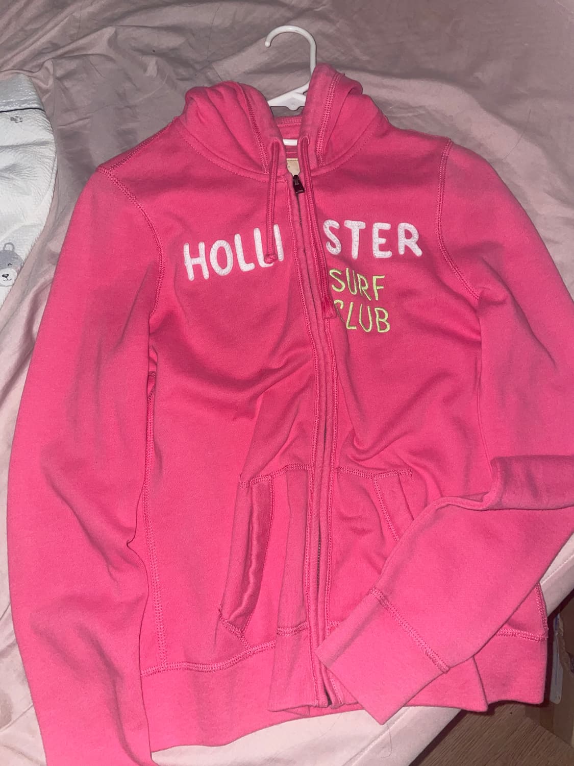 홀리스터 핫핑크 y2k 후드집업 S 상품이미지1