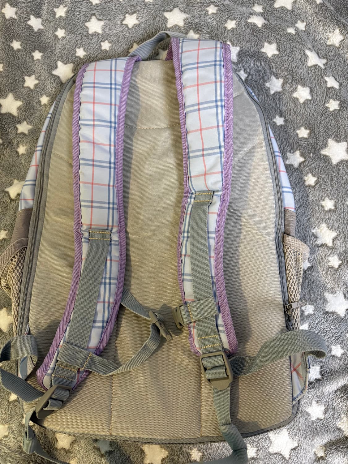 benetton 베네통 일본 빈티지 체크 백팩 가방 모리걸 상품이미지7