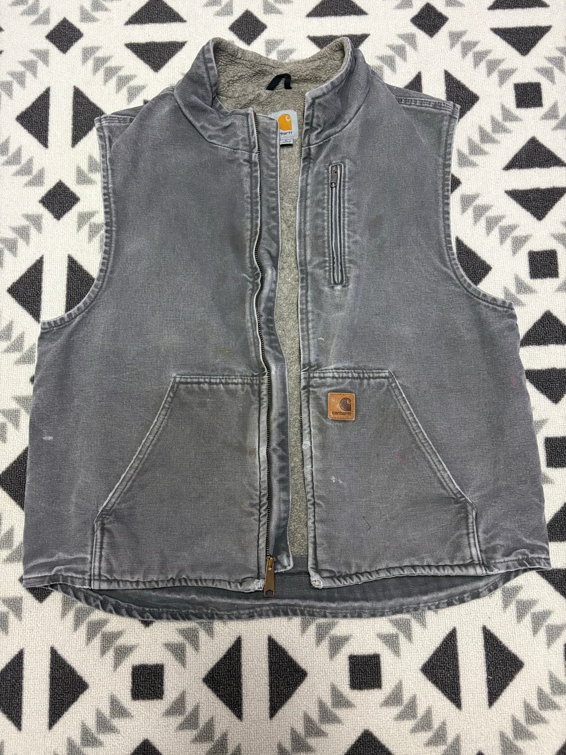 칼하트 V33 GVL 셰르파 안감 샌드스톤 모크 넥 베스트 상품이미지1