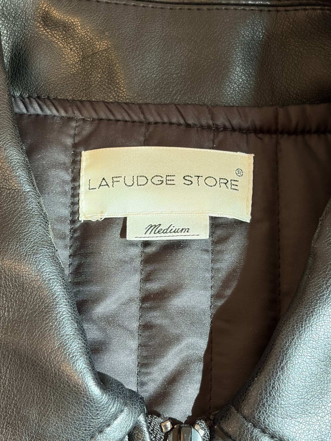 라퍼지스토어 버핑레더 오버핏 블루종 상품이미지3