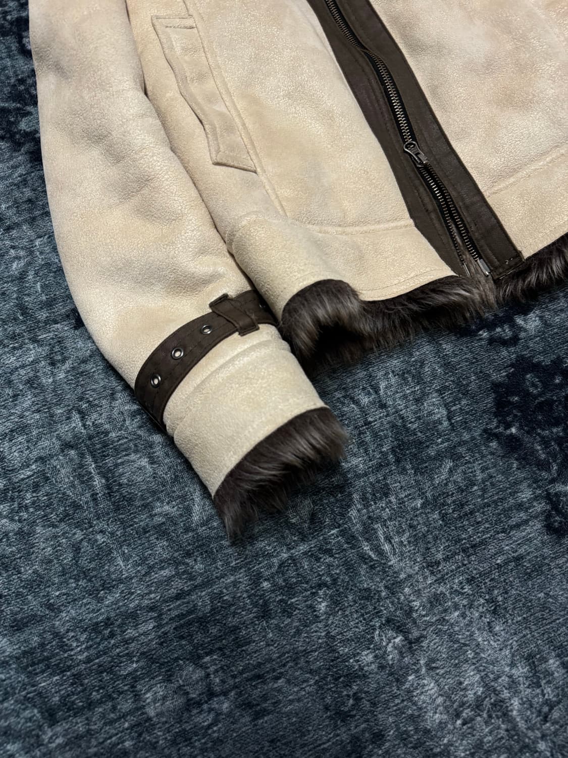 Edge rupert difference beige mouton fur  상품이미지4