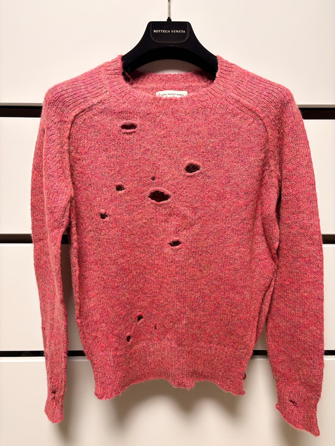 이자벨마랑 에뚜왈 핑크 디스트로이드 니트 34 상품이미지1