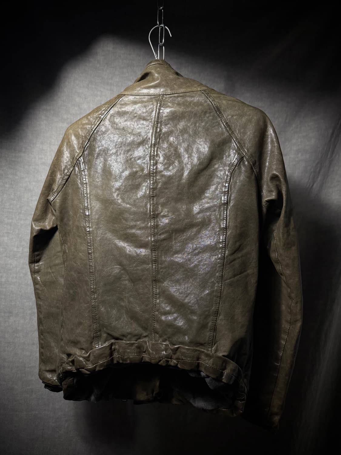 GIORGIO BRATO High Neck Leather Jacket 상품이미지7