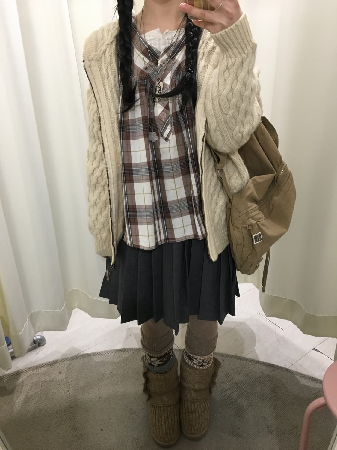 flash up wool hoodie cardigan 상품이미지4