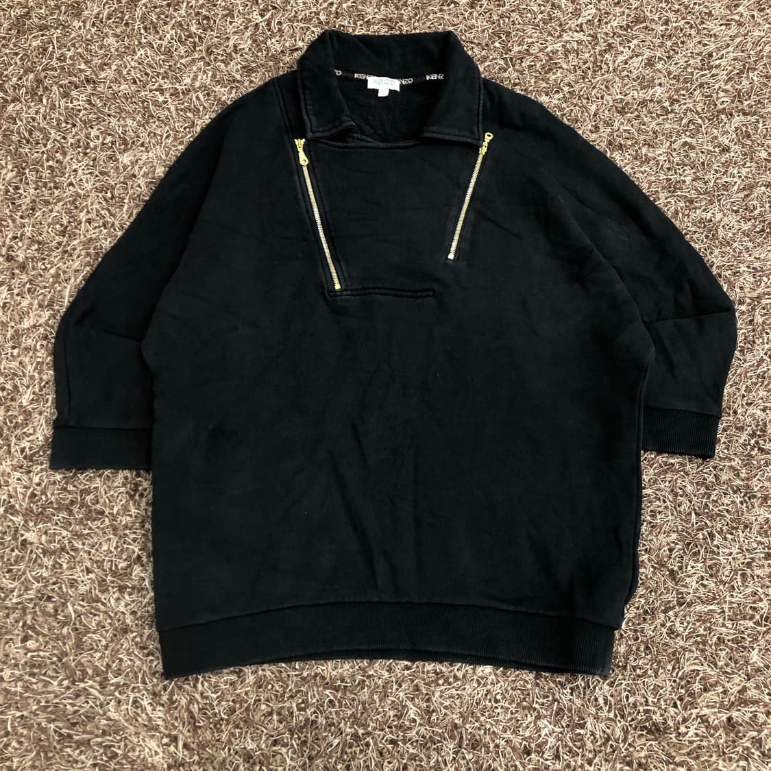 겐조 여성 백로고 오버핏 투웨이 카라 맨투맨 스웻셔츠 상품이미지3