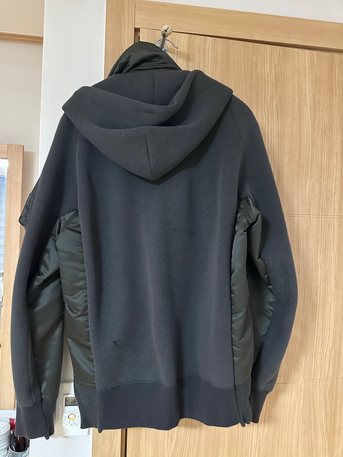 사카이 ma-1 믹스 스펀지 후드집업 상품이미지3