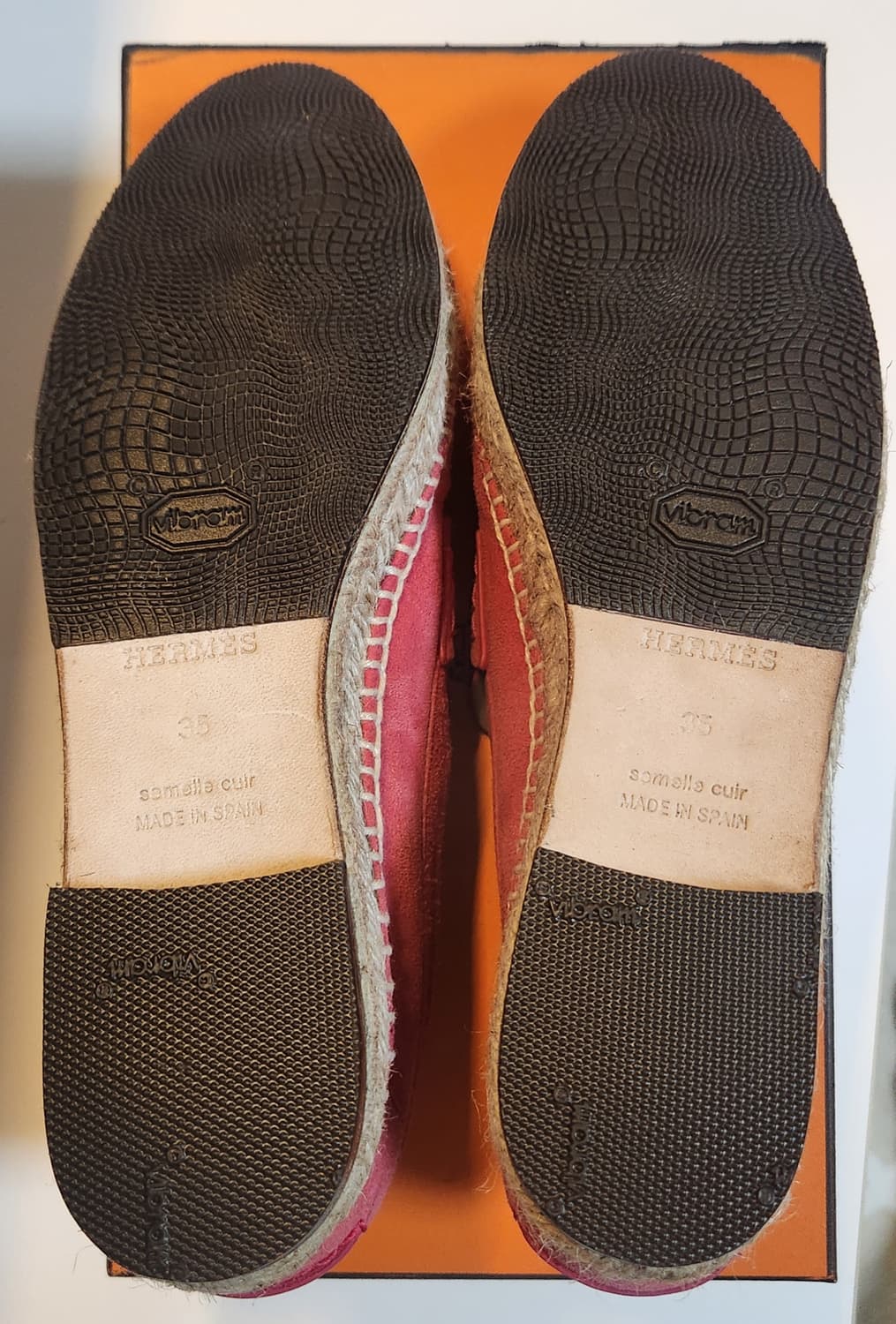 [정품]에르메스 로퍼 에스파듀 스웨이드 에스파드리유 언박싱 35 한정판  상품이미지8