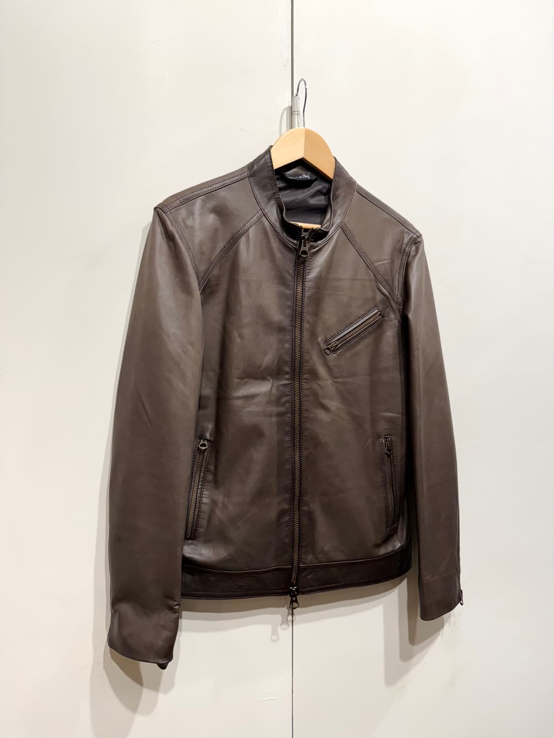 빠니깔레 카우 하이드 레더 자켓 상품이미지2