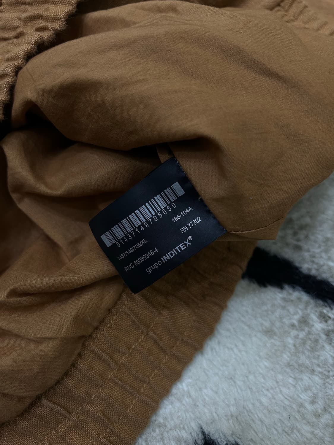 [한국2Xl]ZARA 린넨 카라 블루종/카멜 상품이미지5