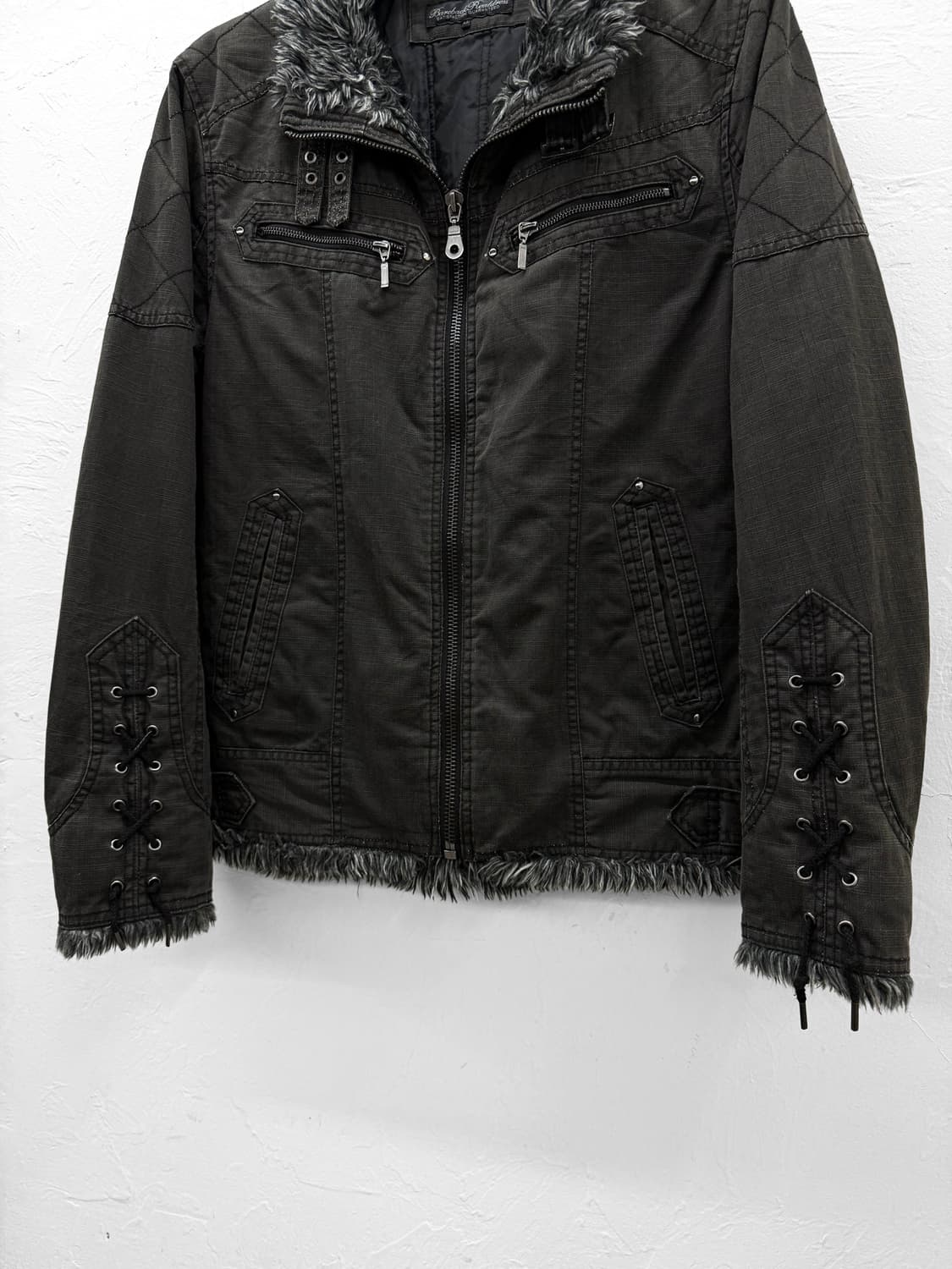 bareback realdress 레이스업 점퍼 상품이미지4