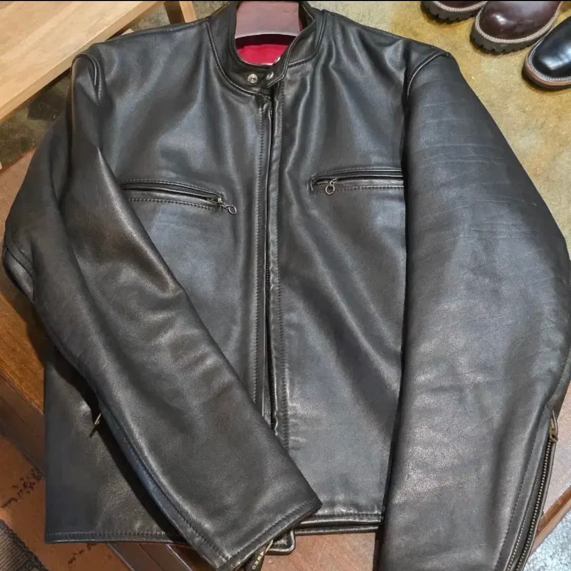 에어로레더 카페레이서 자켓  상품이미지1