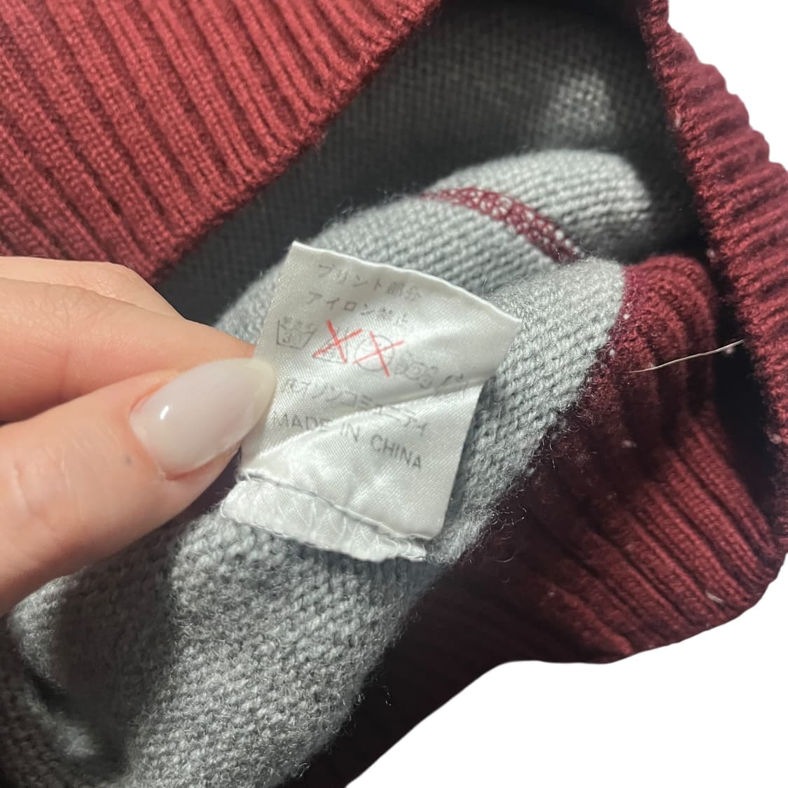 히스테릭 글래머 나그랑 로고 울 니트 후드티 상품이미지5