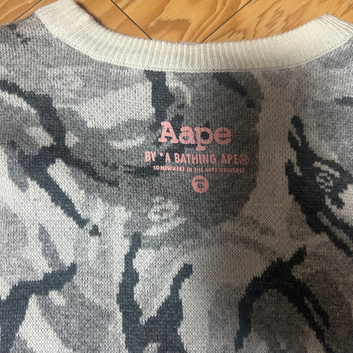 Aape 카모 니트 스웨터 XS 상품이미지5