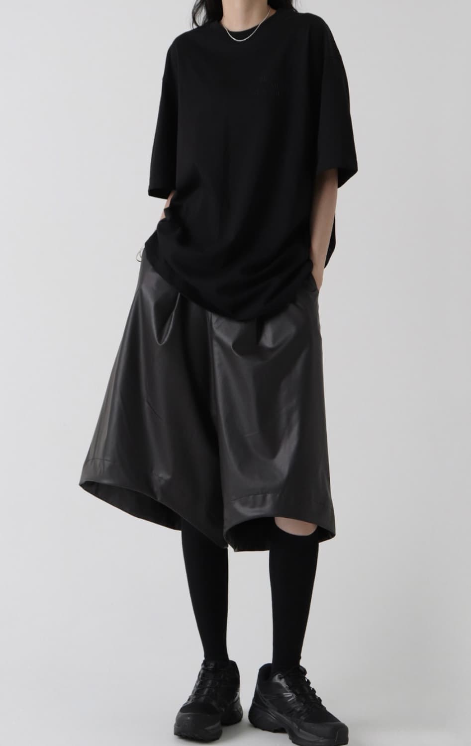 Morning-cut Leather Half Pants [ Brown] 상품이미지2