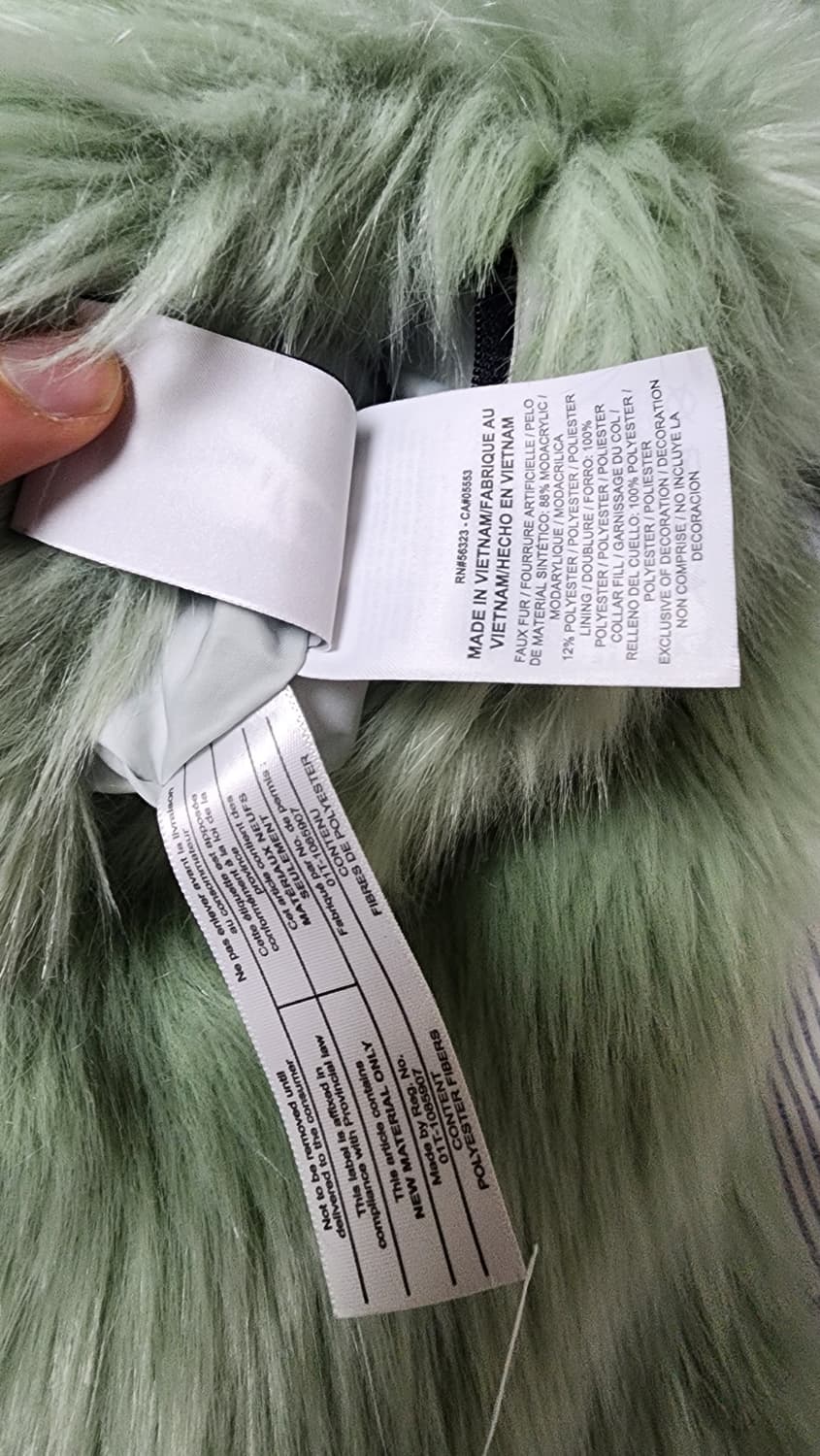 앰부쉬 X 나이키 리버시블 퍼 자켓 [XL/민트] 상품이미지7