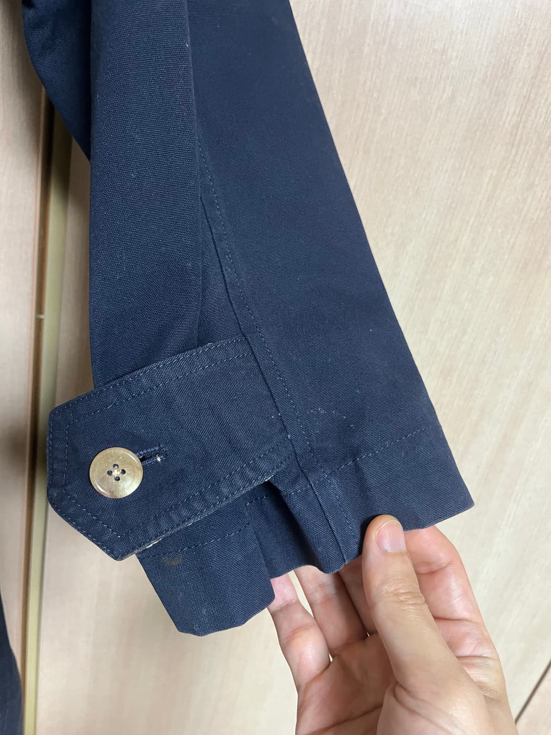 준코 시마다 코듀로이 배색 맥코트 상품이미지5