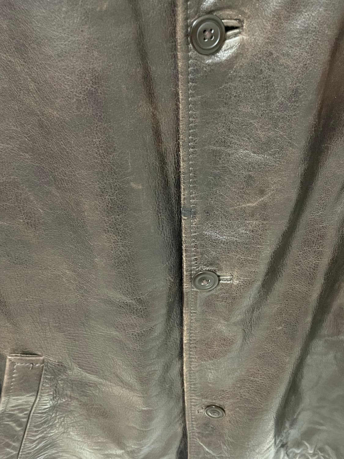 [D.O Archives] 90s 올드갭 레더 카코트 브라운(L) 상품이미지8