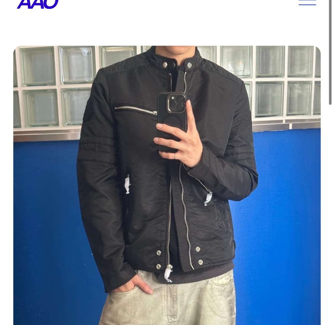 디젤 싱글 라이더 자켓 상품이미지2