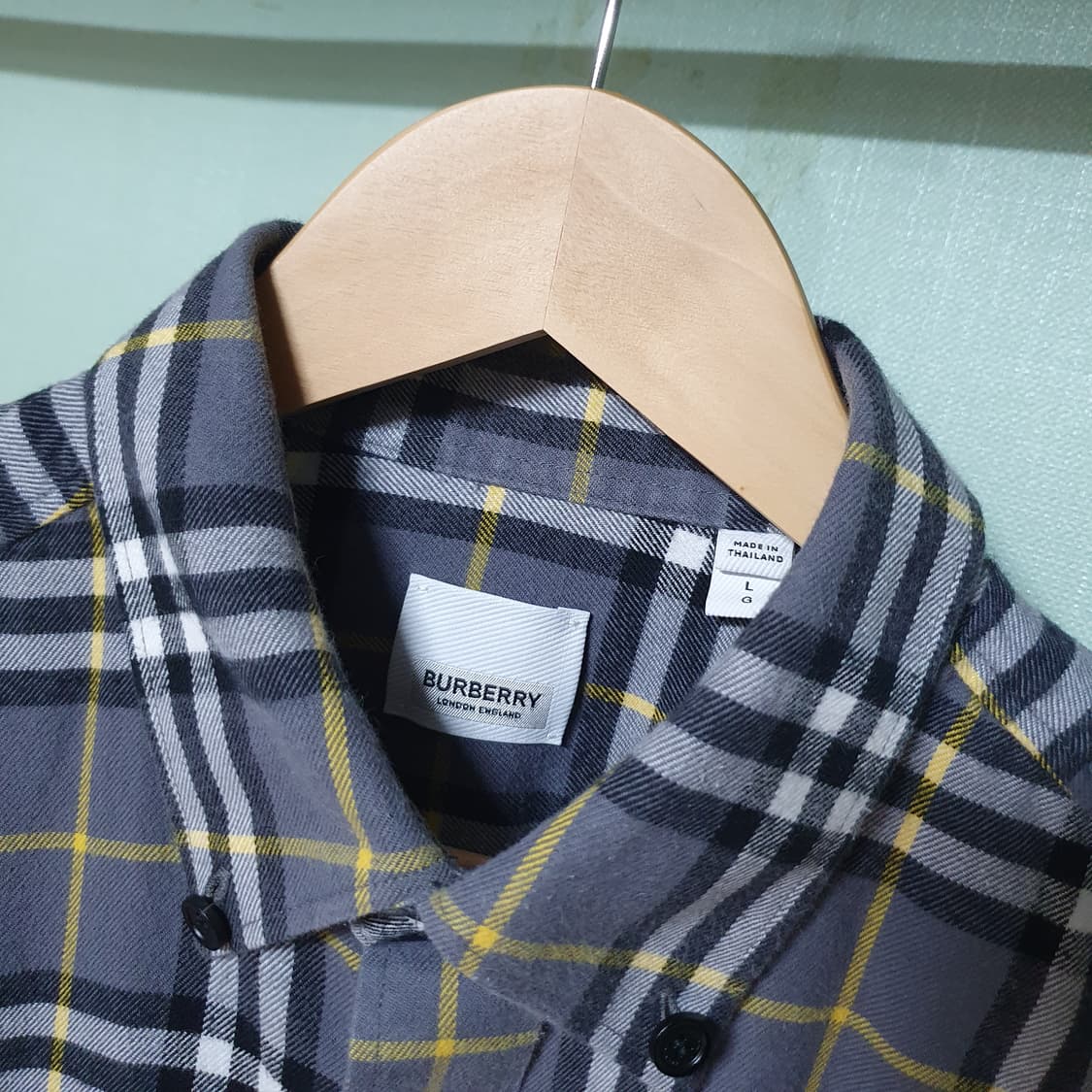 버버리 체크 셔츠 L 상품이미지3