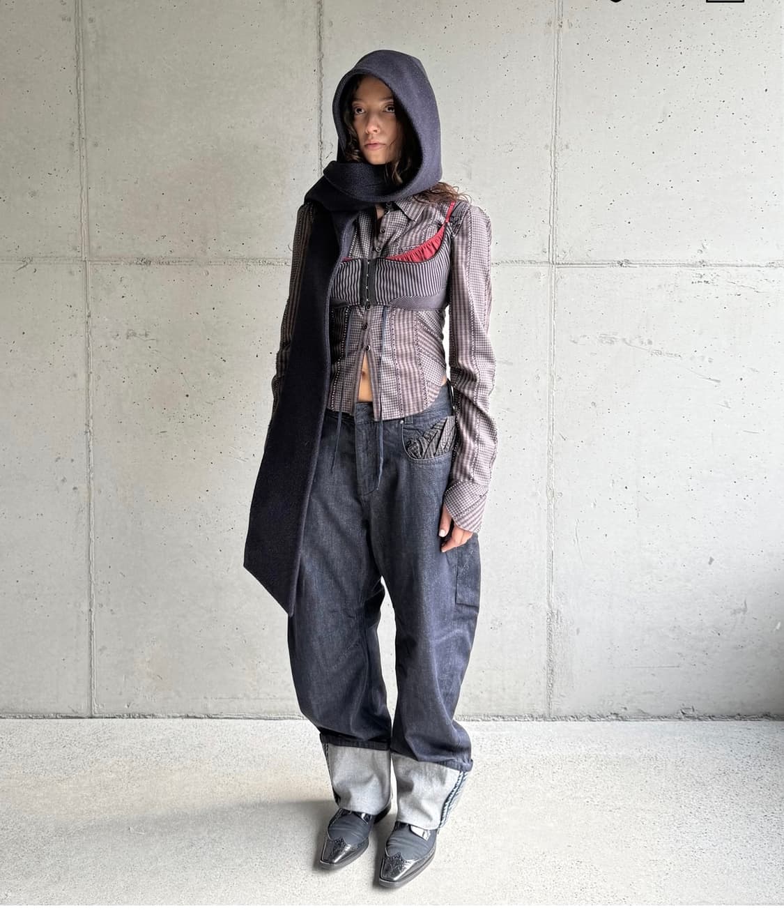 미스치프 LAZY DROP JEAN_INDIGO 상품이미지4