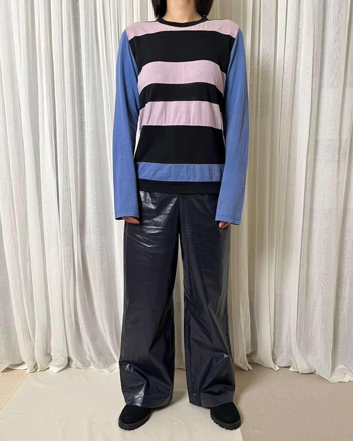 꼼데가르송 컬러블럭 롱슬리브 티셔츠 comme des garcons 상품이미지7