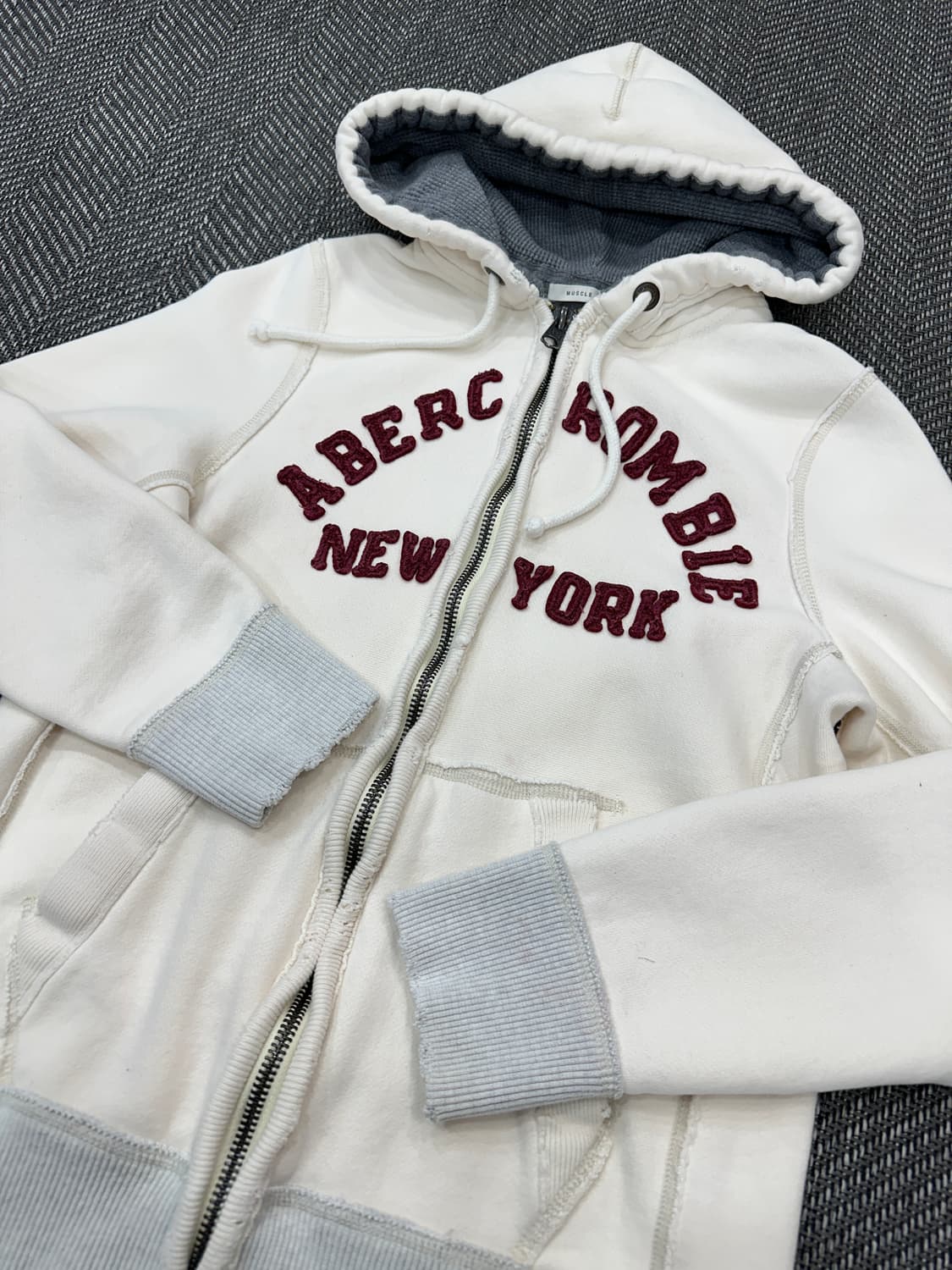아베크롬비 후드집업 아이보리 상품이미지5
