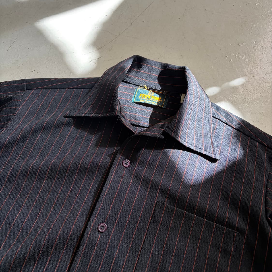 90s Feuston 빈티지 스트라이프 셔츠 M 상품이미지4