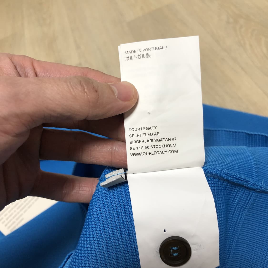 (48) 새상품 아워 레가시 OUR LEGACY 블루 이브닝 폴로 가디건 상품이미지8