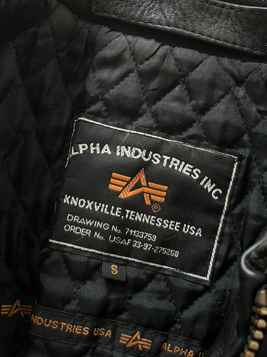 Alpha Industries 알파인더스트리 CWU 레더 자켓 상품이미지6