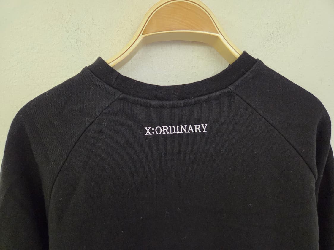 엑스오디너리  플라워 로즈 맨투맨 블랙 50 상품이미지6