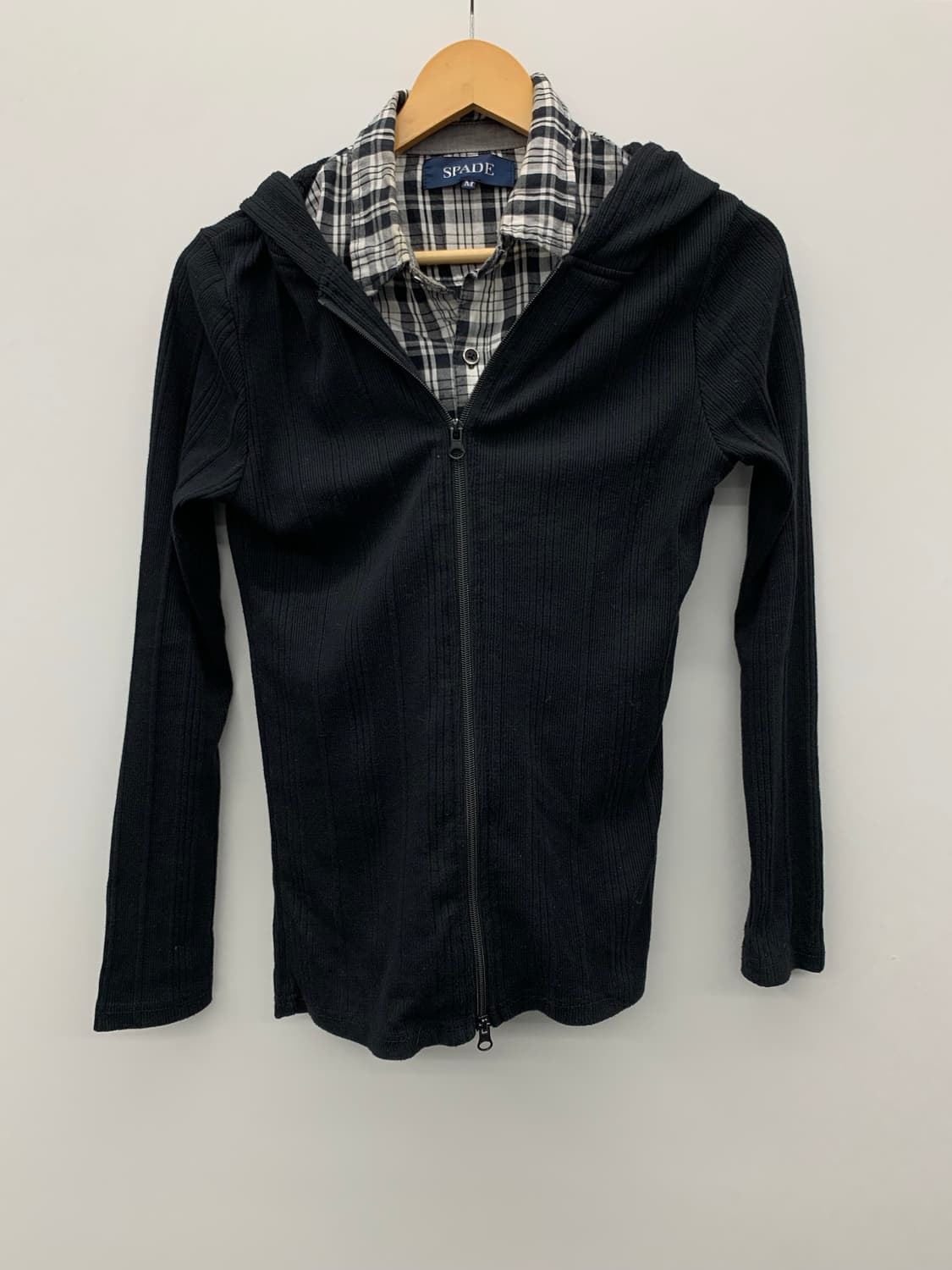 Spade y2k 레이어 셔츠 집업 상품이미지5