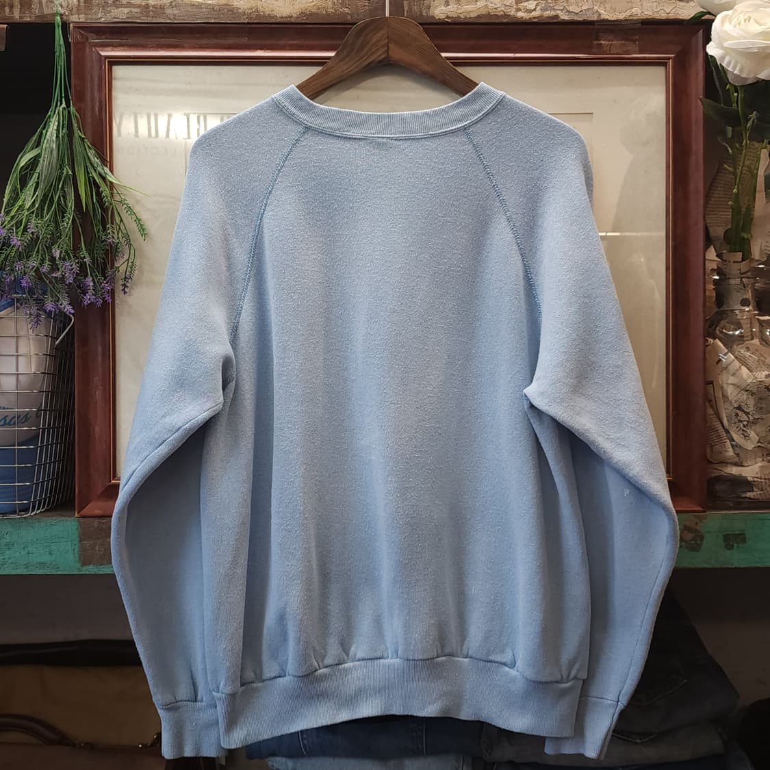 

90s Tultex 빈티지 스웻셔츠 플레인 스웻셔츠 파스텔 블루 L 상품이미지2