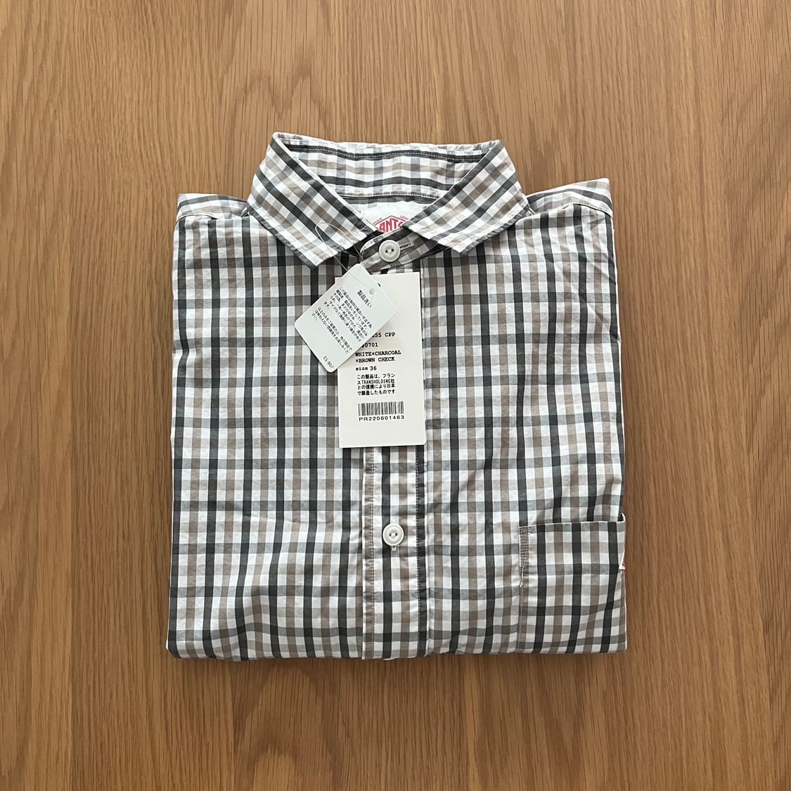 단톤 체크 셔츠원피스 상품이미지5