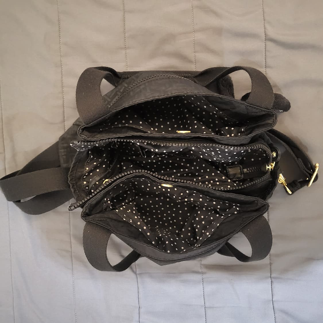 키플링 블랙 패턴 토트백 크로스백 + 키링 상품이미지3