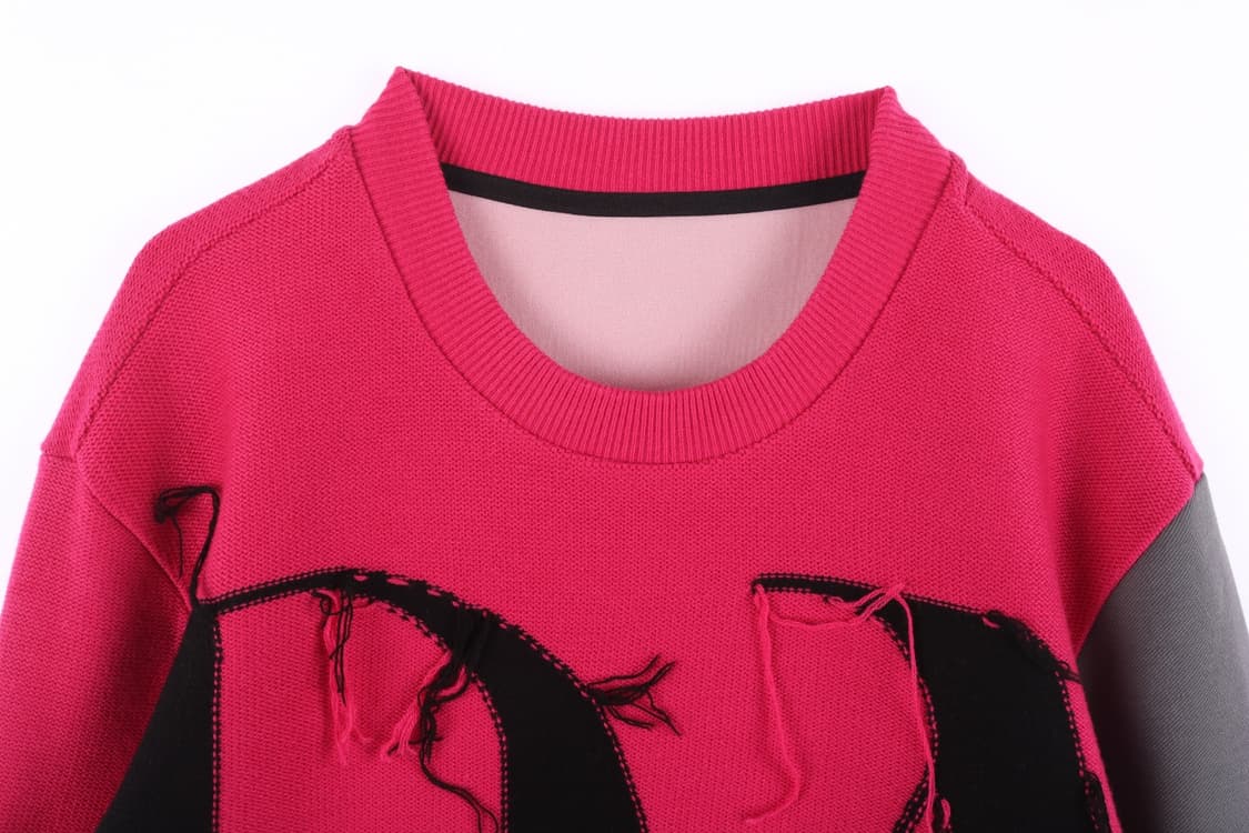 [100] 시스템옴므 울 니트 콤비 맨투맨 상품이미지2