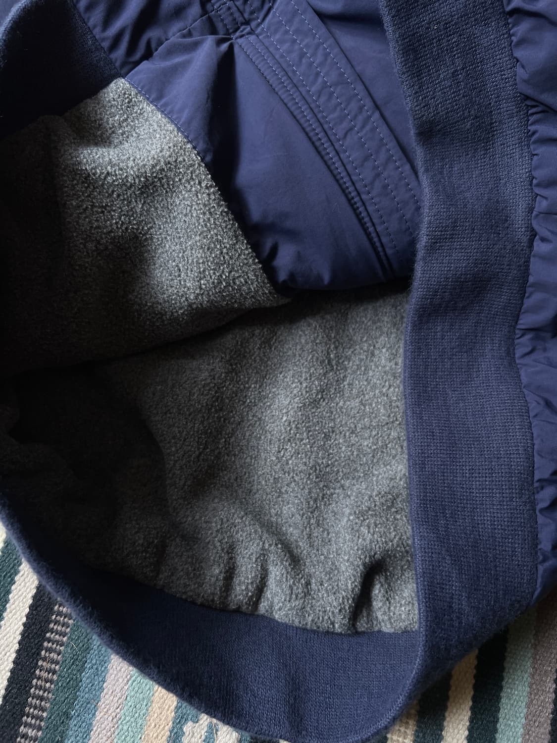 [L]엘엘빈 USA 네이비 플리스 웜업 자켓 상품이미지6